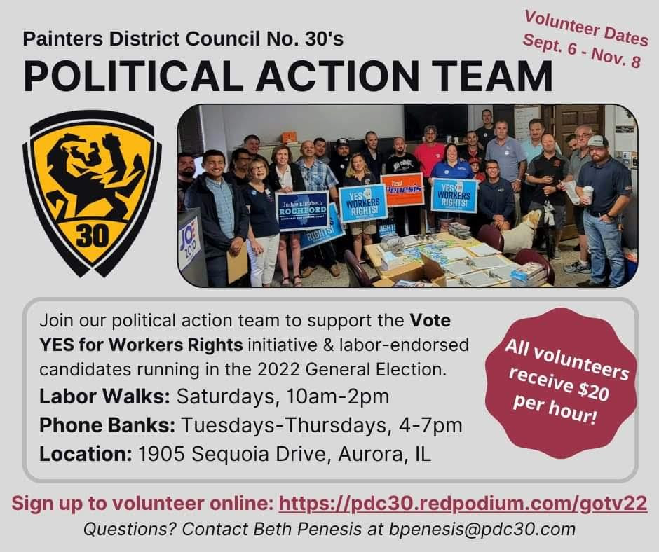 This is the flyer put out by the Workers Rights political Action Team