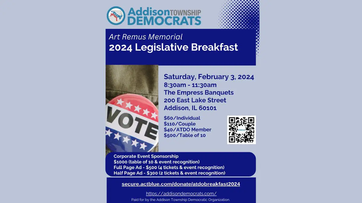 featured image for 2024 Legislative Breakfast sponsored by the Addison Township Democratic Organization